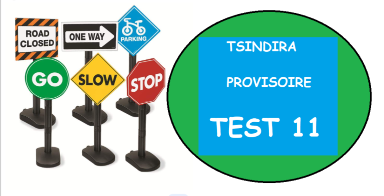 TSINDIRA PROVISOIRE : TEST 11